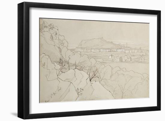 View of Nice, 1848-Edward Lear-Framed Giclee Print