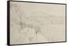 View of Nice, 1848-Edward Lear-Framed Stretched Canvas