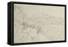 View of Nice, 1848-Edward Lear-Framed Stretched Canvas