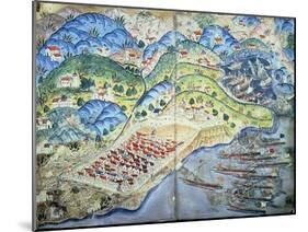 View of Nice, from the "Suleymanname" 1545-Nasuh Al-silahi-Mounted Giclee Print