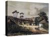 View of Nigerian Village of Muglebu, July 7, 1851-Heinrich Barth-Stretched Canvas