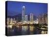 View of Nina Towers, Tseun Wan, New Territories, Hong Kong, China-Ian Trower-Stretched Canvas
