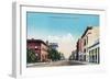 View of Nineteenth Street - Bakersfield, CA-Lantern Press-Framed Art Print