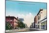 View of Nineteenth Street - Bakersfield, CA-Lantern Press-Mounted Art Print