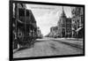 View of Nineteenth Street No. 2 - Bakersfield, CA-Lantern Press-Framed Art Print