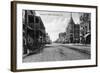 View of Nineteenth Street No. 2 - Bakersfield, CA-Lantern Press-Framed Art Print