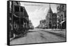 View of Nineteenth Street No. 2 - Bakersfield, CA-Lantern Press-Framed Stretched Canvas