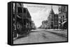 View of Nineteenth Street No. 2 - Bakersfield, CA-Lantern Press-Framed Stretched Canvas