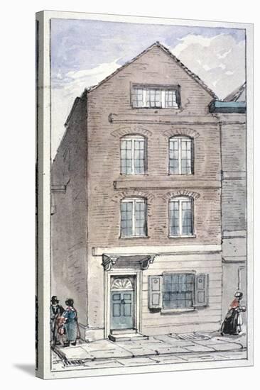 View of No 7 Blackhorse Alley, Fleet Street, City of London, 1850-James Findlay-Stretched Canvas