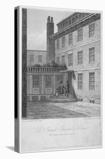 View of No 8 Bolt Court, Where Dr Samuel Johnson Lived, City of London, 1835-John Thomas Smith-Stretched Canvas