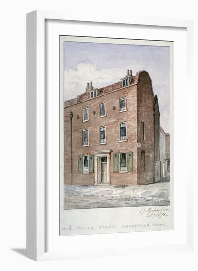 View of No 8 White Street, Moorfields, City of London, 1871-Charles James Richardson-Framed Giclee Print