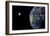 View of North America with Rise in Sea Level 330 Feet Above Average-null-Framed Art Print