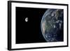 View of North America with Rise in Sea Level 330 Feet Above Average-null-Framed Art Print