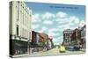 View of North Genesee Street, Waukegan, Illinois-Lantern Press-Stretched Canvas