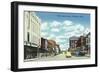 View of North Genesee Street, Waukegan, Illinois-Lantern Press-Framed Art Print