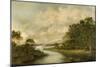 View of North Tyne River-R. Rowell-Mounted Giclee Print