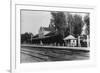 View of Northern Pacific Depot - Bismarck, ND-Lantern Press-Framed Art Print