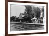 View of Northern Pacific Depot - Bismarck, ND-Lantern Press-Framed Premium Giclee Print