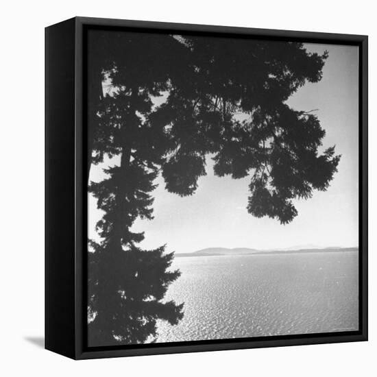 View of Northern Puget Sound-Peter Stackpole-Framed Stretched Canvas