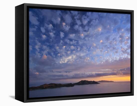 View of Northern Yasawa Island from Matacawalevu Island, Yasawa Chain, Fiji-Michele Falzone-Framed Stretched Canvas