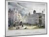 View of Northumberland House and Charing Cross, Westminster, London, 1840-A Legrand-Mounted Giclee Print