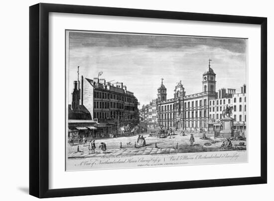 View of Northumberland House, Charing Cross, Westminster, London, 1794-John Bowles-Framed Premium Giclee Print