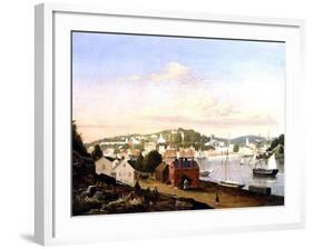 View of Norwich, Connecticut, USA, 1849-Fitz Henry Lane-Framed Giclee Print