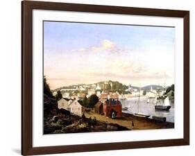 View of Norwich, Connecticut, USA, 1849-Fitz Henry Lane-Framed Giclee Print