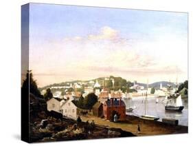 View of Norwich, Connecticut, USA, 1849-Fitz Henry Lane-Stretched Canvas