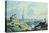 View of Norwich, from Mouseshold Hill, Near the Ruins of Kett's Castle-Charles, II Catton-Stretched Canvas