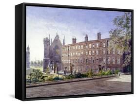 View of nos 3 and 4 Garden Court, Middle Temple, London, 1883-John Crowther-Framed Stretched Canvas