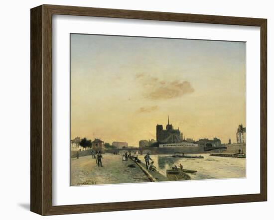 View of Notre Dame, Paris, 1864-Johan-Barthold Jongkind-Framed Giclee Print