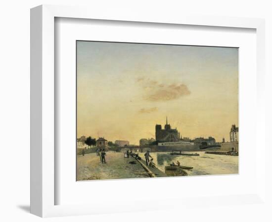 View of Notre Dame, Paris, 1864-Johan-Barthold Jongkind-Framed Giclee Print