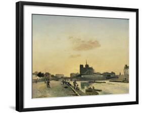 View of Notre Dame, Paris, 1864-Johan-Barthold Jongkind-Framed Giclee Print