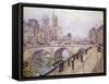 View of Notre Dame, Paris-Fritz Westendorp-Framed Stretched Canvas