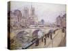 View of Notre Dame, Paris-Fritz Westendorp-Stretched Canvas