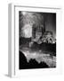 View of Notre Dame under Firework Display-null-Framed Photographic Print