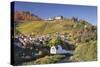 View of Obertsrot at Gernsbach on Castle Eberstein, Black Forest, Baden Wurttemberg, Germany-Markus Lange-Stretched Canvas