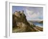 View of Oberwesel on the Rhine with Castle Ruin, 1897-Arthur Joseph Meadows-Framed Giclee Print