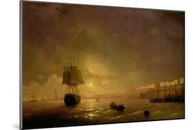 View of Odessa by Moonlight, 1846-Ivan Konstantinovich Aivazovsky-Mounted Giclee Print