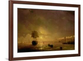 View of Odessa by Moonlight, 1846-Ivan Konstantinovich Aivazovsky-Framed Giclee Print