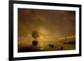 View of Odessa by Moonlight, 1846-Ivan Konstantinovich Aivazovsky-Framed Giclee Print