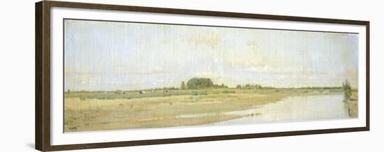View of Ofanto Valley, 1865-1866-Giuseppe De Nittis-Framed Premium Giclee Print