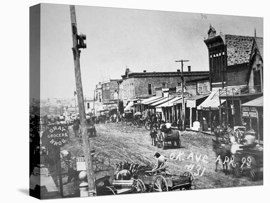 View of Oklahoma Avenue, April 1893-American School-Stretched Canvas