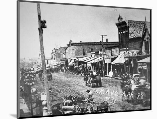 View of Oklahoma Avenue, April 1893-American School-Mounted Giclee Print