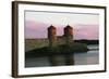 View of Olavinlinna Castle (Olofsborg) at Sunset-null-Framed Giclee Print