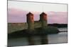 View of Olavinlinna Castle (Olofsborg) at Sunset-null-Mounted Giclee Print