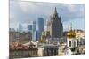 View of old and new skyscrapers, Moscow, Russia, Europe-Miles Ertman-Mounted Photographic Print