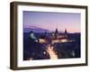 View of Old Castle at Dusk, Kamyanets-Podilsky, Podillya, UKraine-Ian Trower-Framed Photographic Print