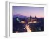 View of Old Castle at Dusk, Kamyanets-Podilsky, Podillya, UKraine-Ian Trower-Framed Photographic Print